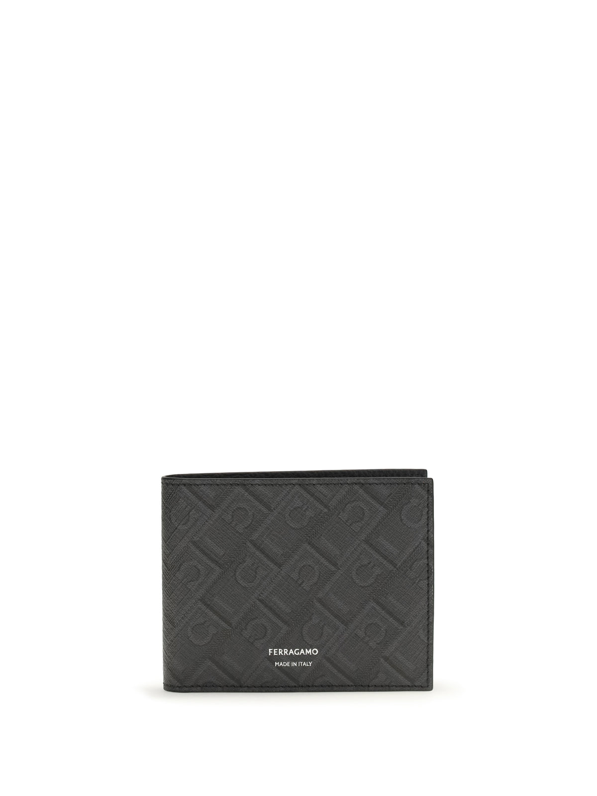 Ferragamo Monogram Wallet - Grey Patterned Medium