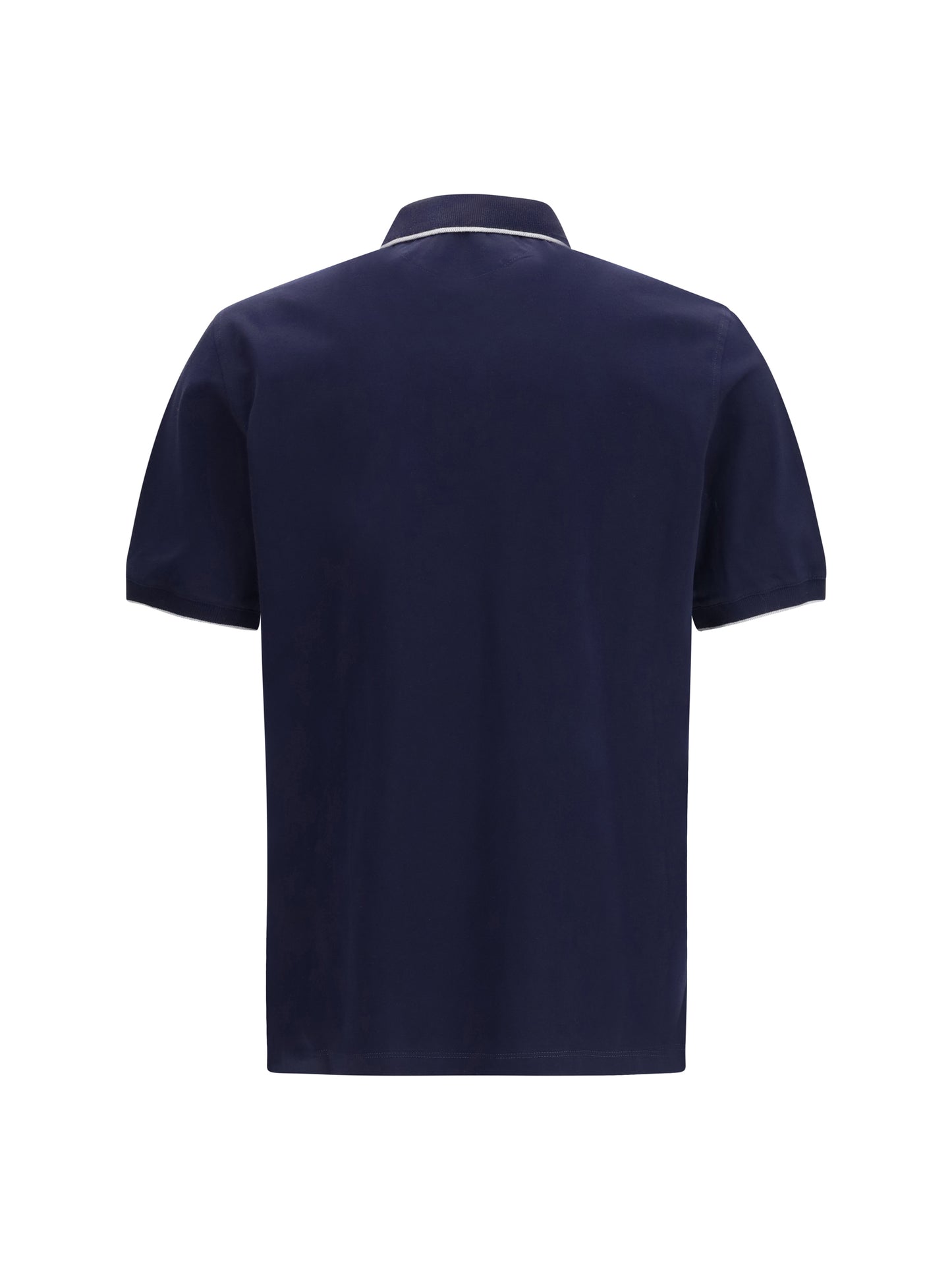 BRUNELLO CUCINELLI Polo in cotton jersey with short sleeves