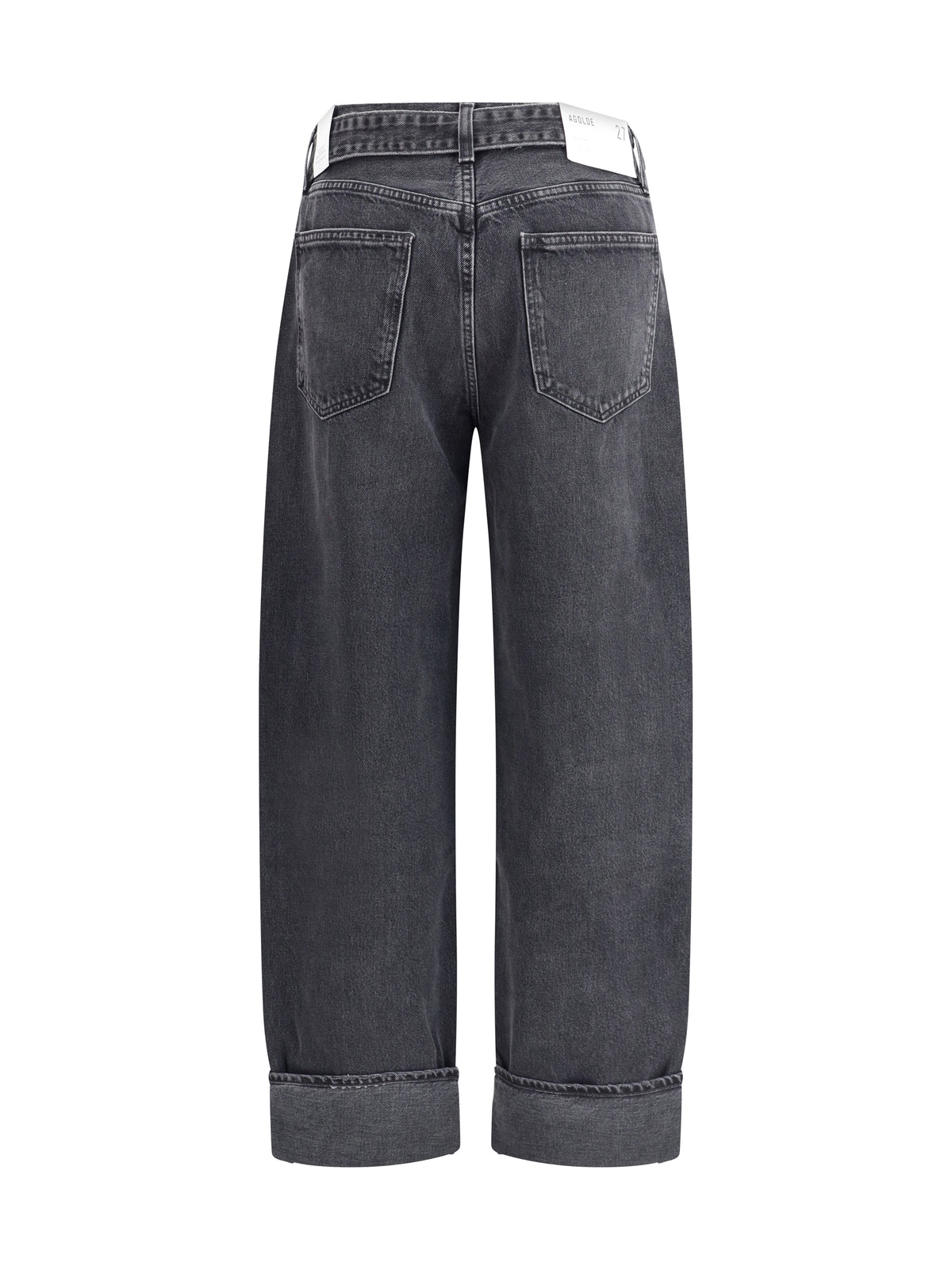 Agolde Cuffed Taper wide Jeans - Arcane (Dk Worn Blk Denim)