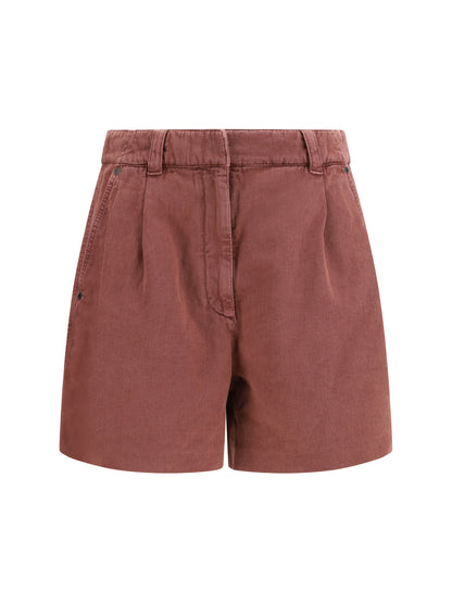 BRUNELLO CUCINELLI Linen Shorts