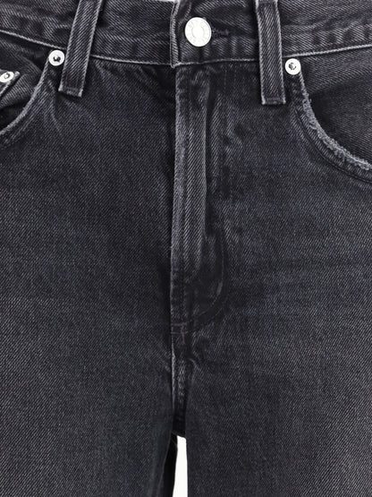 Agolde Mid-rise kick boot Jeans - Obscure (Worn Dk Blk)