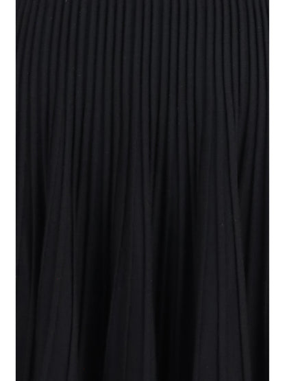 Alaïa 3D sculpted knit pointed Dress - Noir Alaia