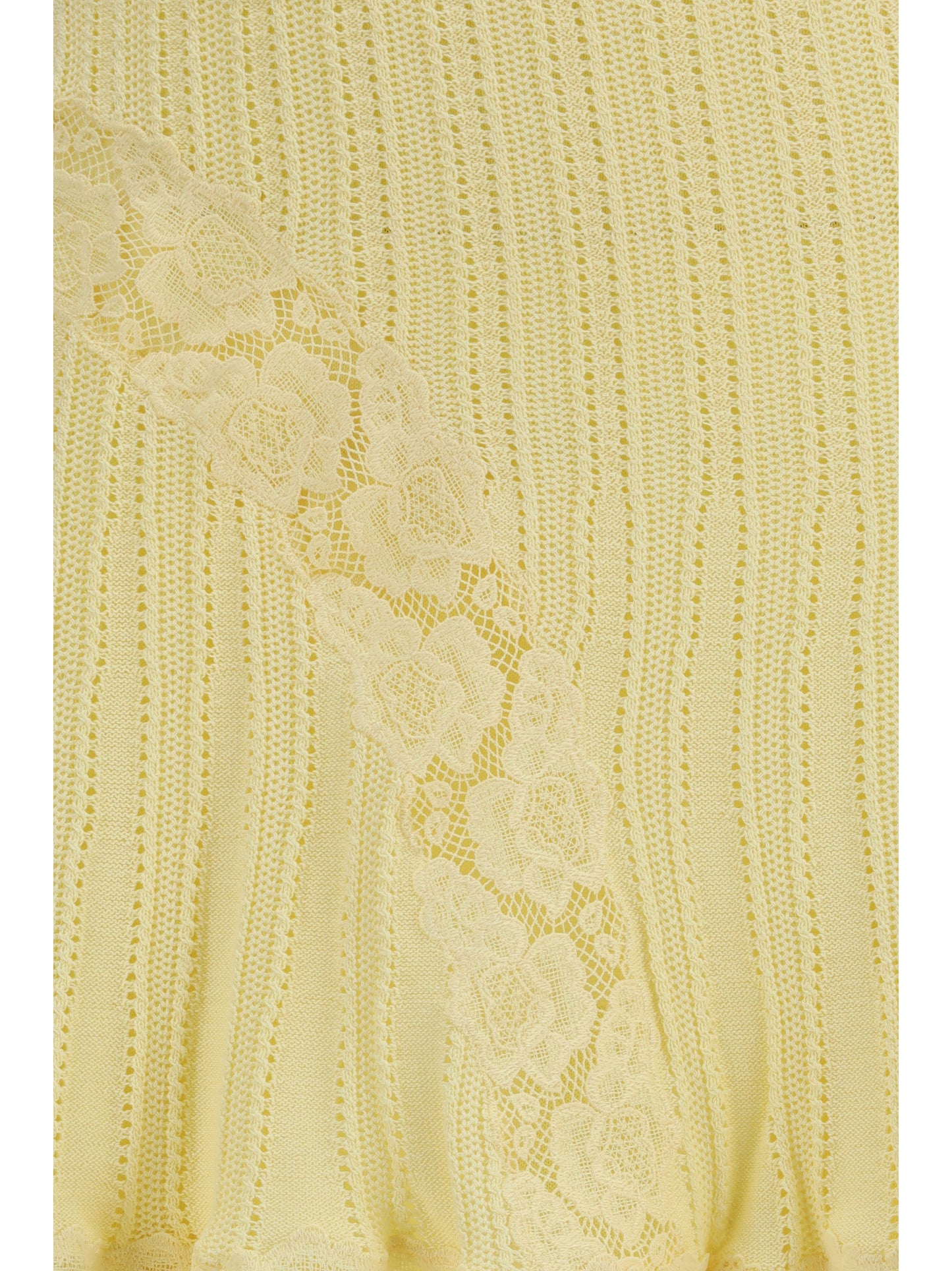 SELF-PORTRAIT Pointelle knit mini Skirt