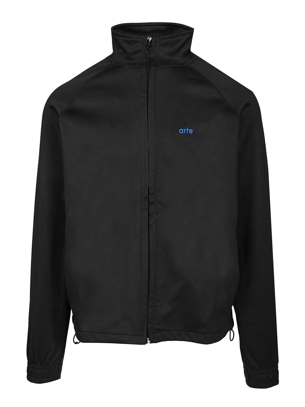 Art Nylon Tracksuit Jacket - Black