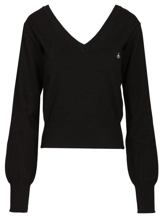 Vivienne Westwood Beatrice Cotton And Cashmere Sweater - Black