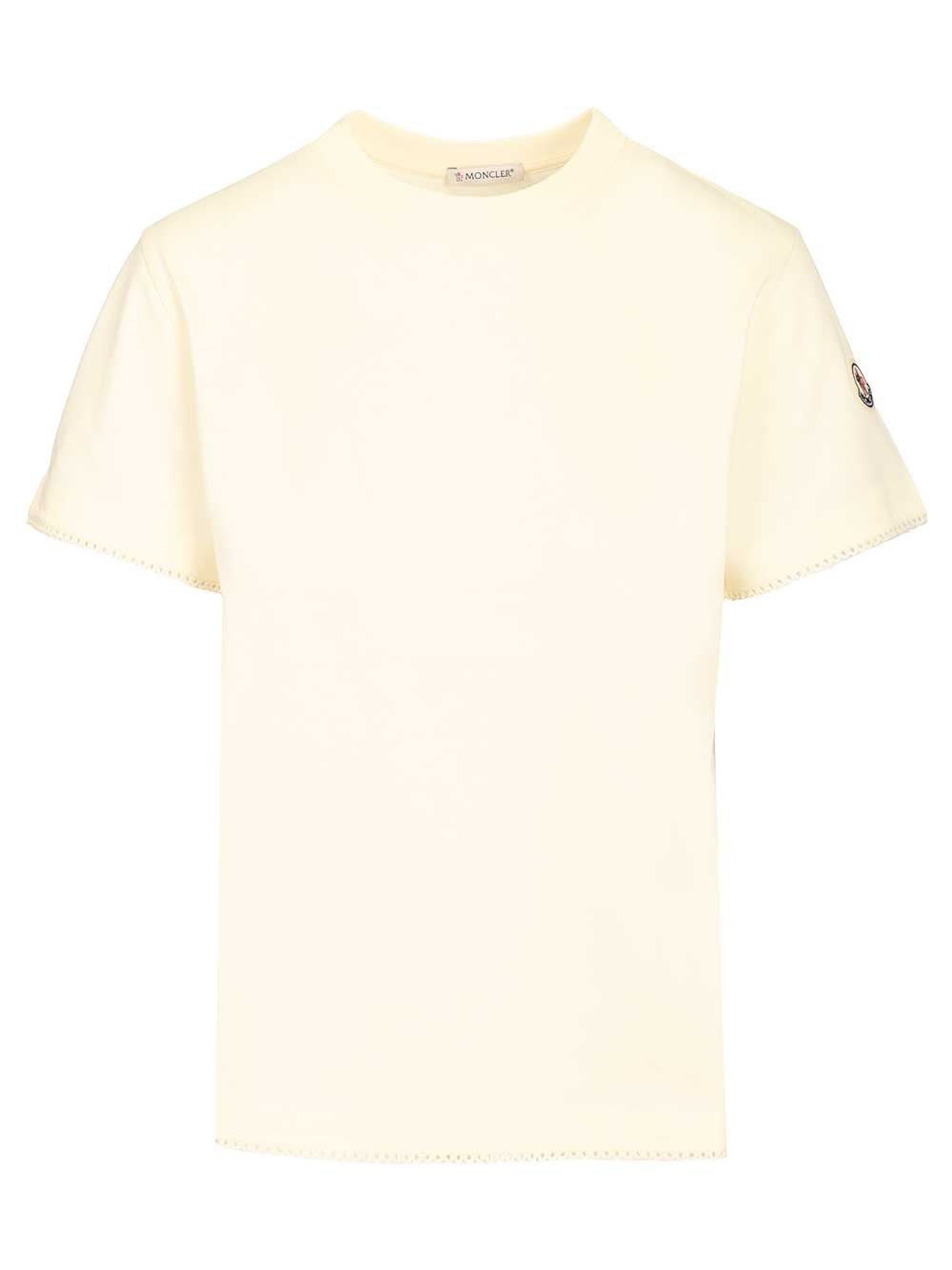 Moncler Cotton T-Shirt - White