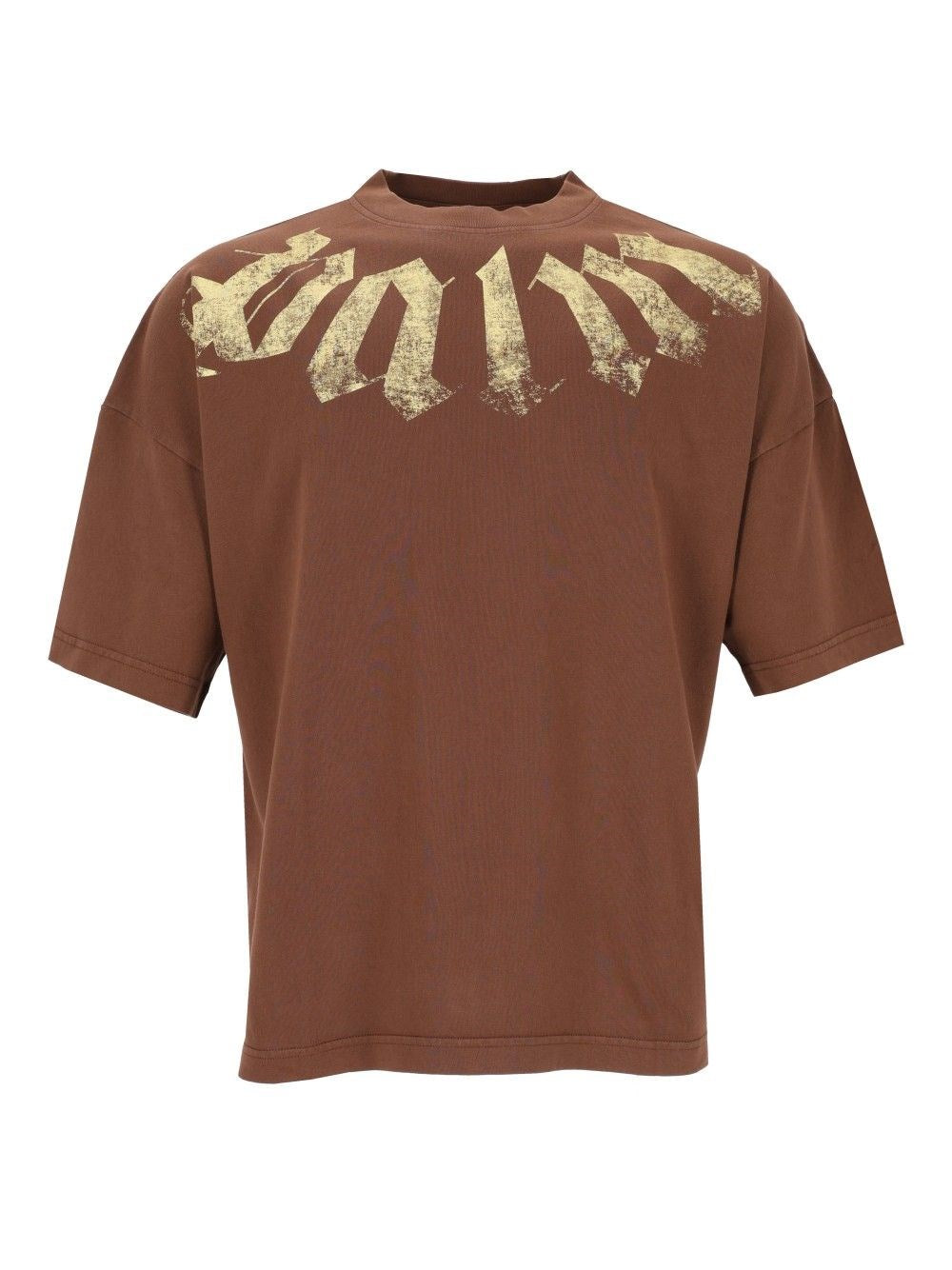 Palm Angels Big Neck T-Shirt - Brown