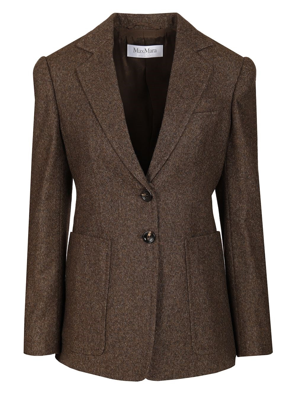 Max Mara Wool Tweed Jacket - Brown