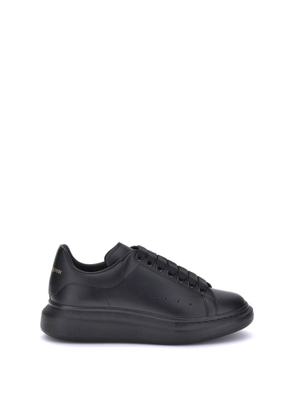 Alexander Mcqueen Leather Sneakers - Black/Black