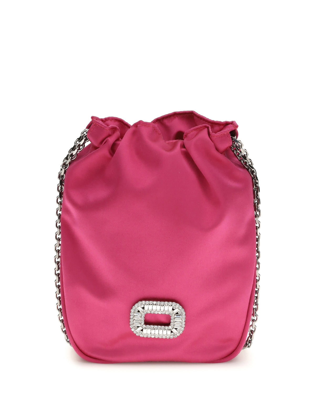 Roger Vivier Nano Pilgrim Bucket Bag - Fuxia Medium