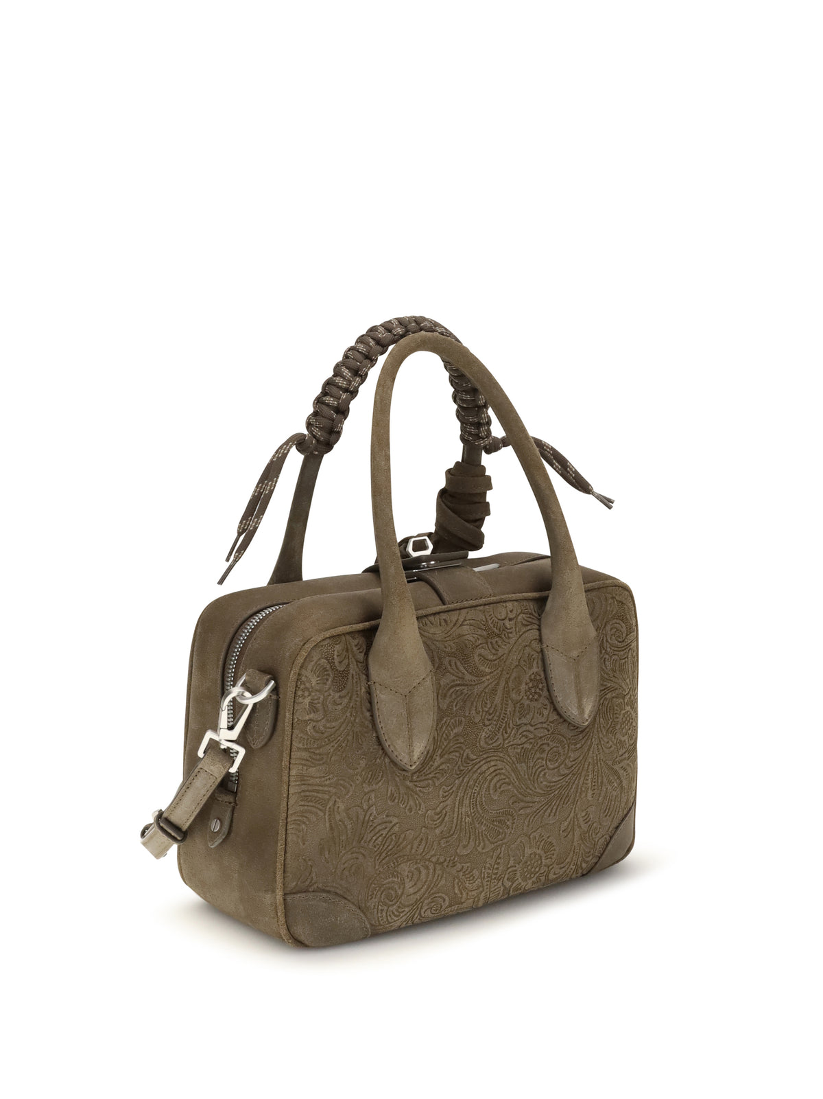 Golden Goose Vita leather Handbag - Military Green