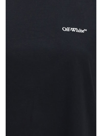 Off-White Arrow Out Flower T-shirt - Black Balsam Green