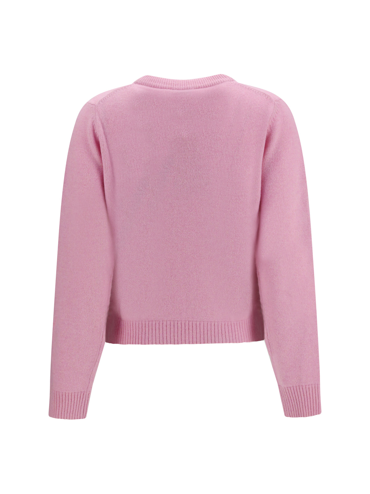 Ganni Wool graphic Sweater - Chalk Pink