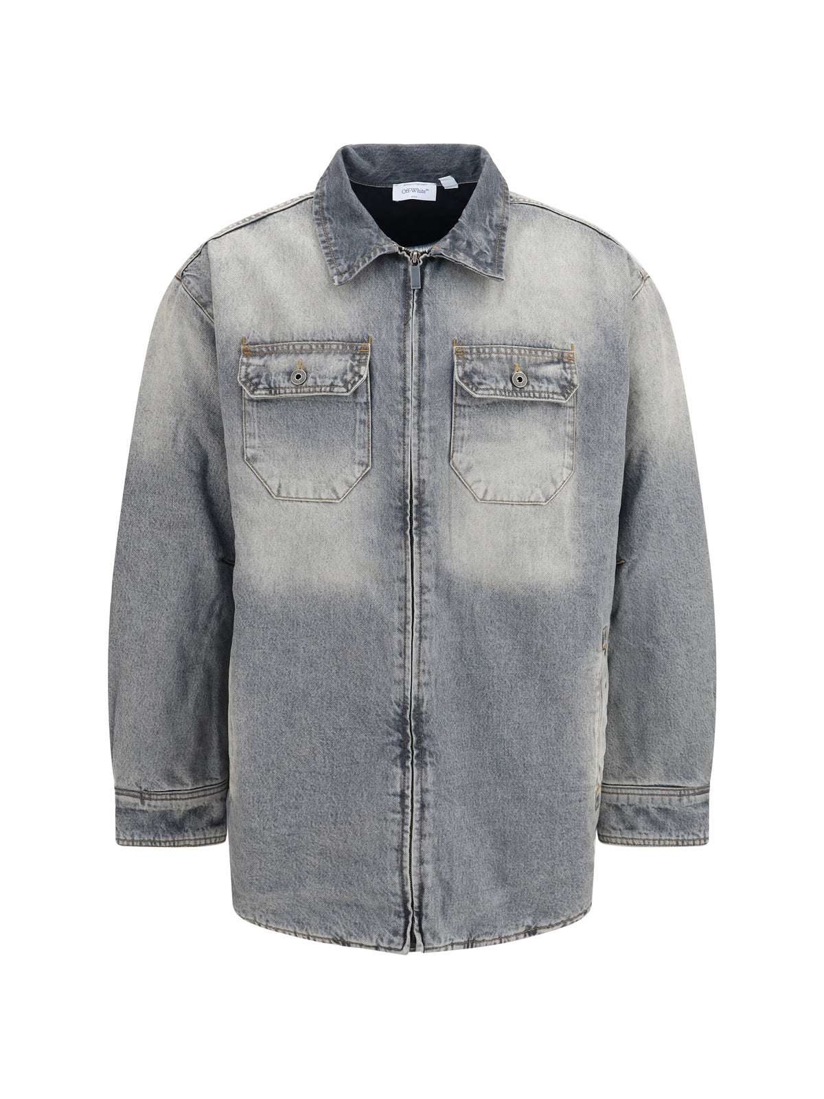 Off-White Oversized Workwear denim Shirt - Sun Faded Grey