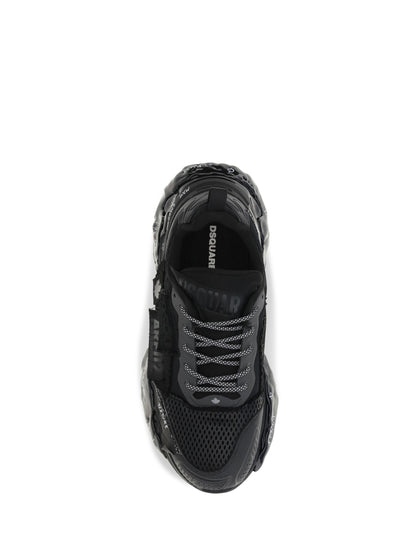 Dsquared2 Faster Sneakers with mesh inserts - Black