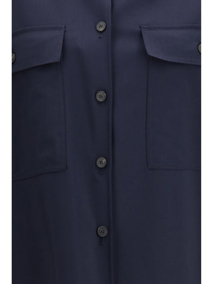 Weekend Max Mara Mulino cropped Shirt Jacket - Blue