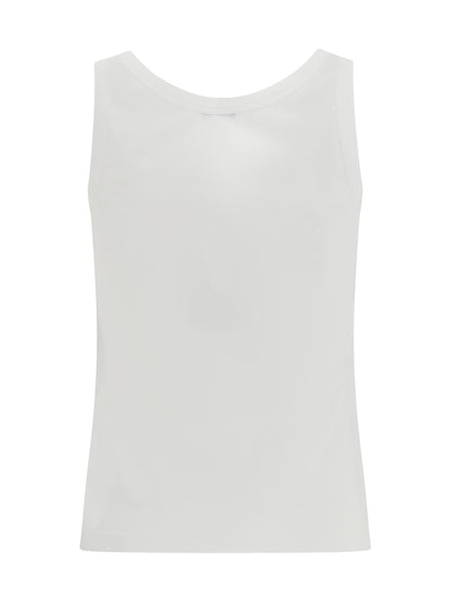 VERSACE Tank Top in cotton rib stretch