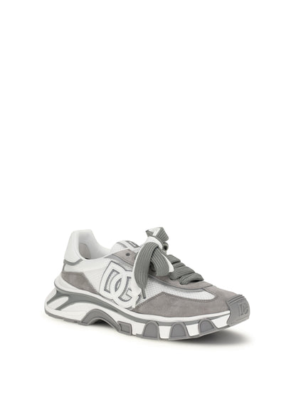 DOLCE & GABBANA Leather and mesh Sneakers