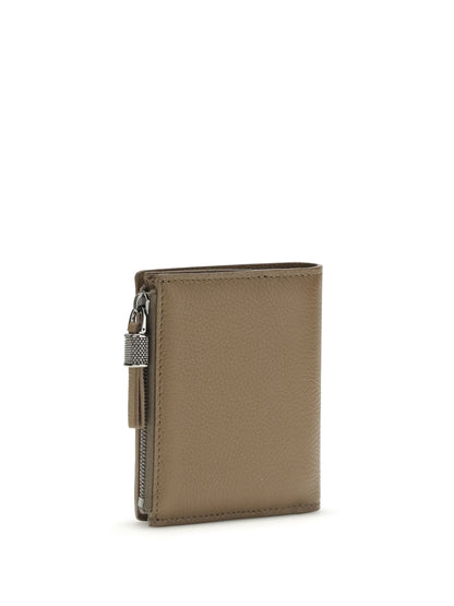 BRUNELLO CUCINELLI Leather Wallet with zip