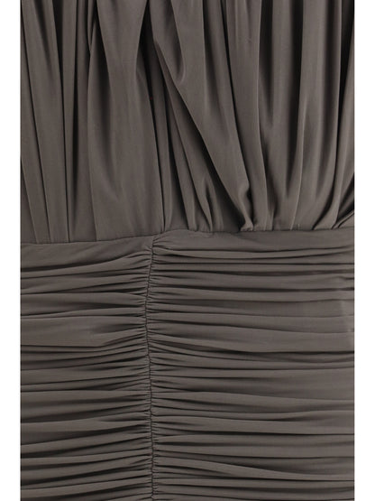 Magda Butrym Asymmetrical petal mini Dress - Brown