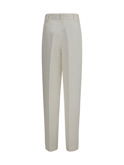 Max Mara Studio Mstsumero Pants in linen batavia - Natural