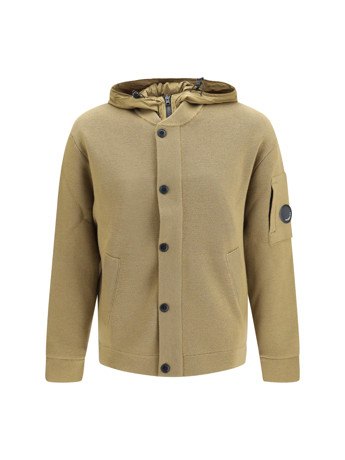C.P. Company Reversible merino wool and stretch nylon Cardigan - Ermine