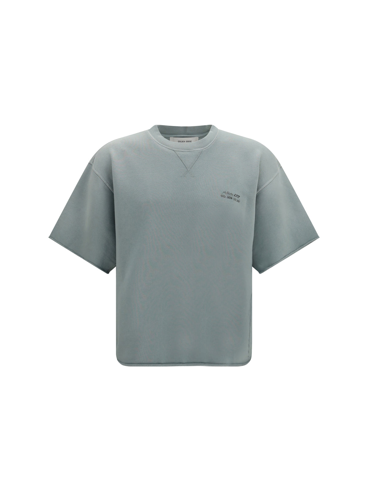 Golden Goose Short-sleeve Sweatshirt with back print - Iceberg Green