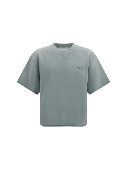Golden Goose Short-sleeve Sweatshirt with back print - Iceberg Green
