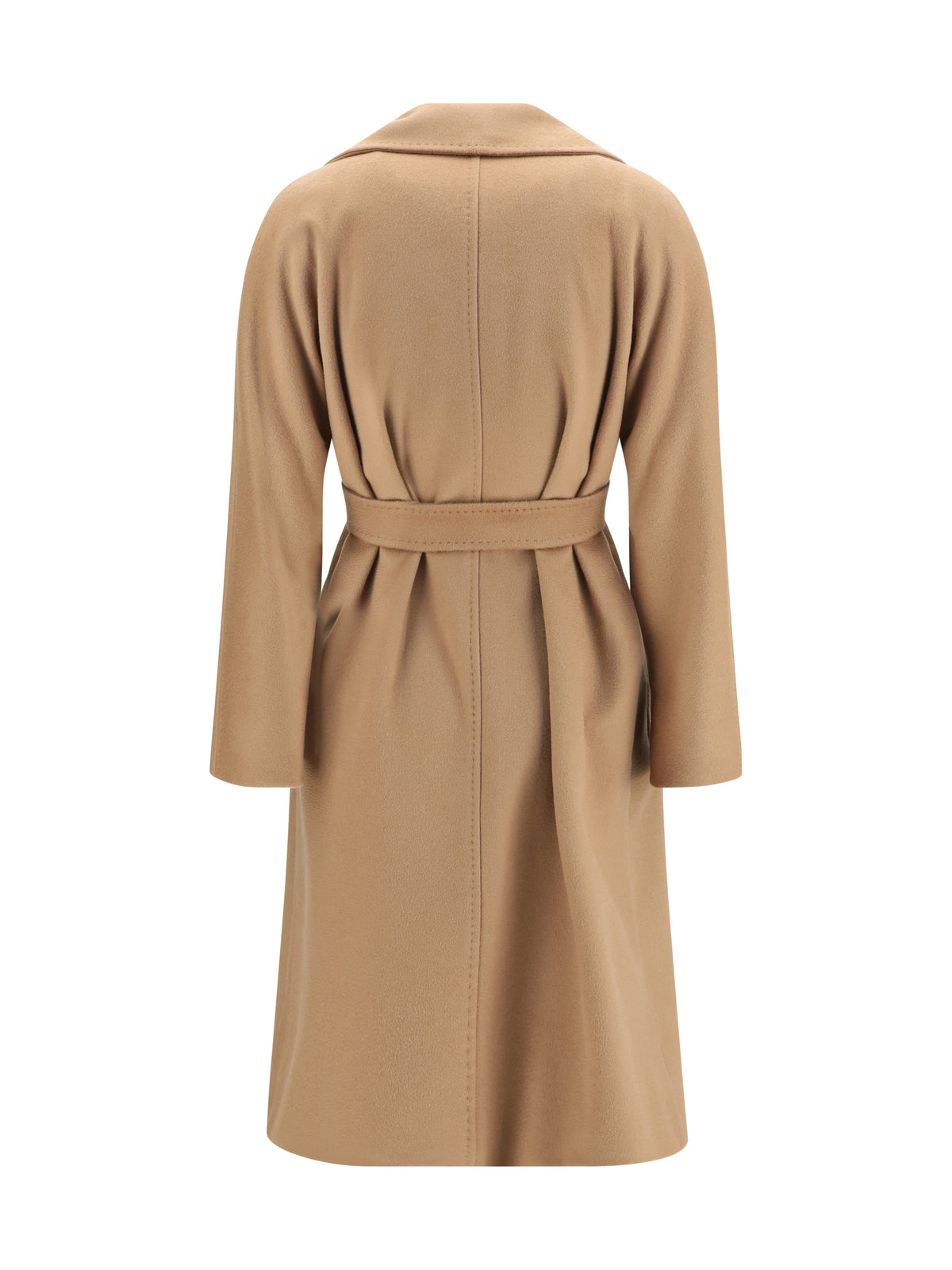 Max Mara Studio Wool Coat with peak lapels - Camel