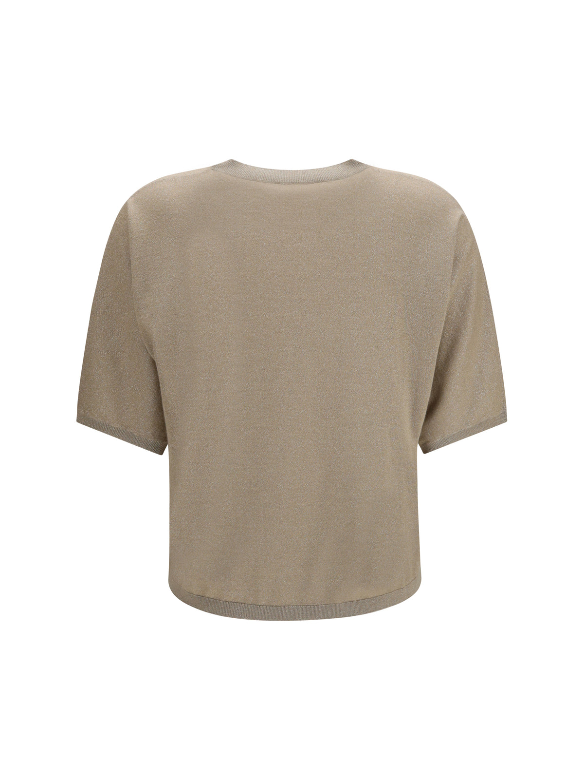 Brunello Cucinelli Short-sleeve cashmere and silk Sweater - Brown