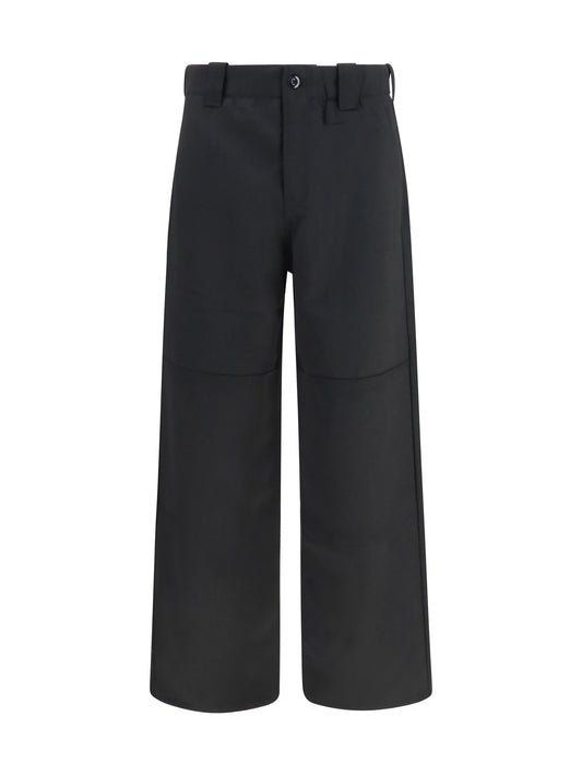 Kenzo Reinforced virgin wool chino Pants - Black