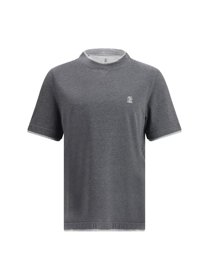 BRUNELLO CUCINELLI T-shirt in cotton with a logo