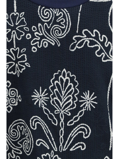 GIORGIO ARMANI Cotton T-shirt with all over pattern
