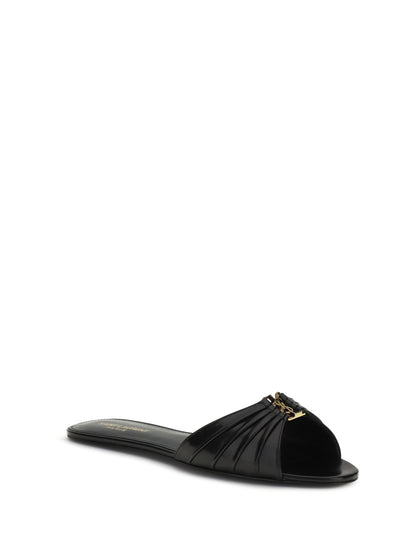 SAINT LAURENT Babylone leather Sandals