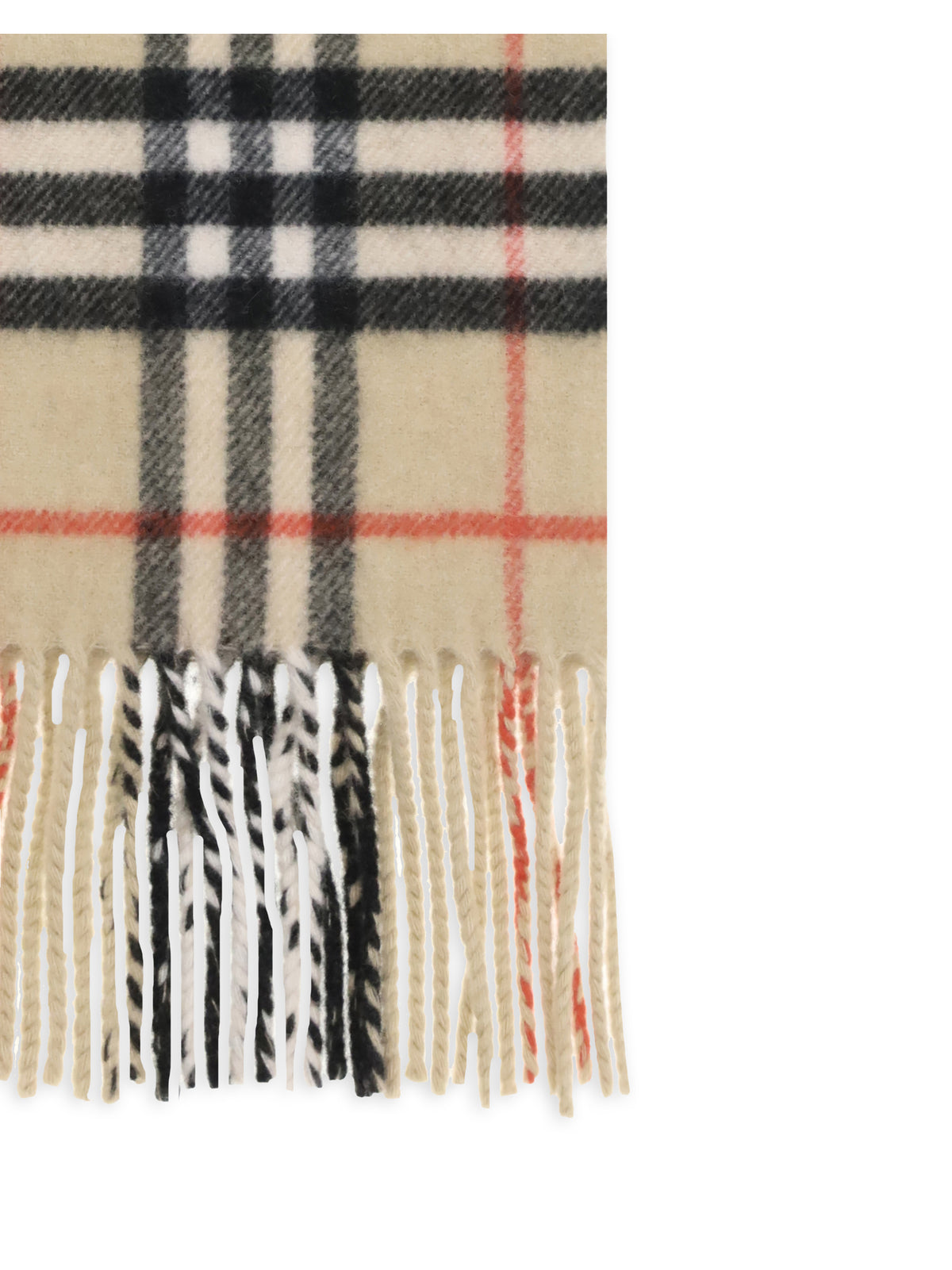 Burberry Thin cashmere Check Scarf - Sand
