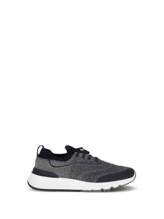 BRUNELLO CUCINELLI Techno cotton knit Sneakers runners