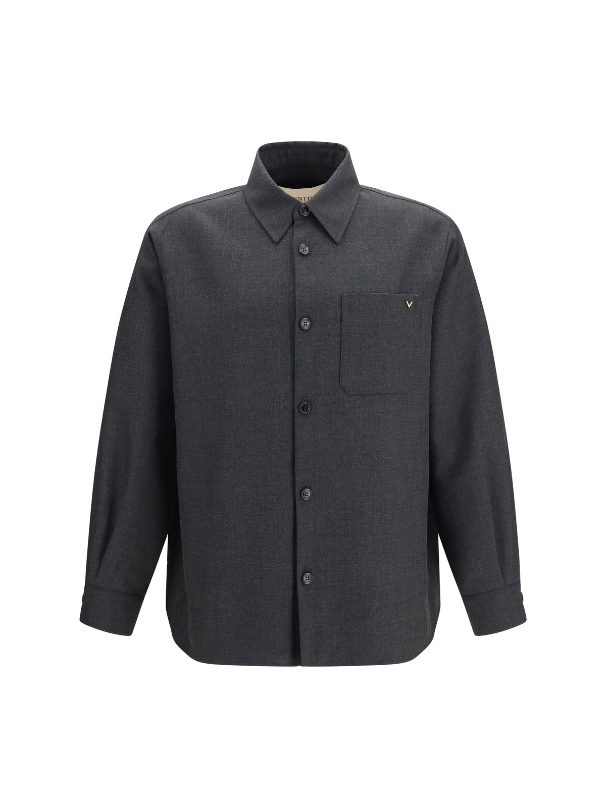 Valentino VLogo wool blend Jacket - Charcoal Grey