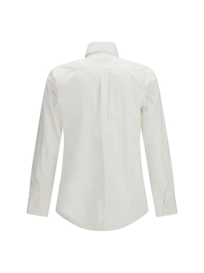 DOLCE & GABBANA Striped flannel Shirt in alpaca-blend