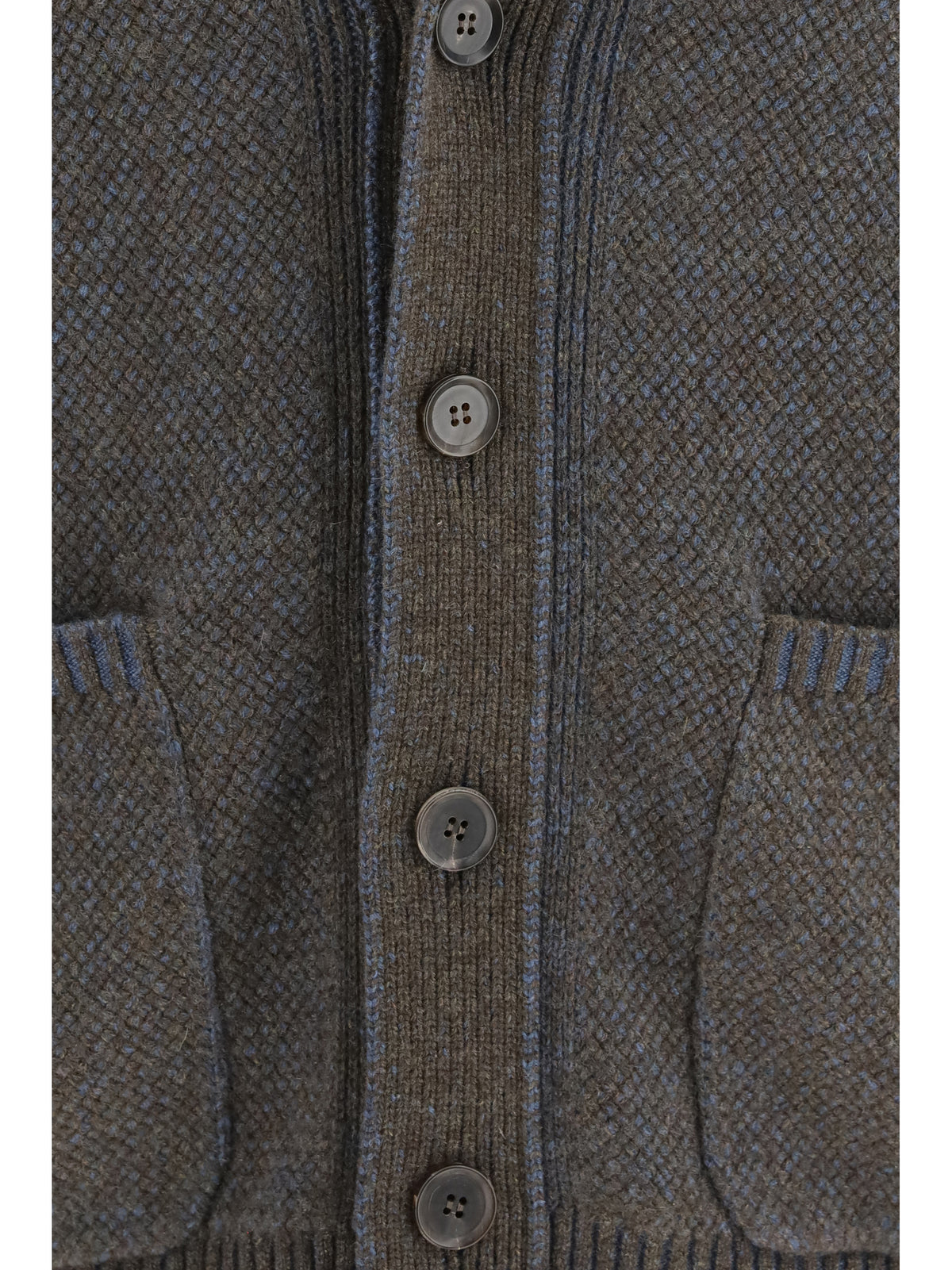 Zegna Cashmere and wool V-neck Cardigan - 001