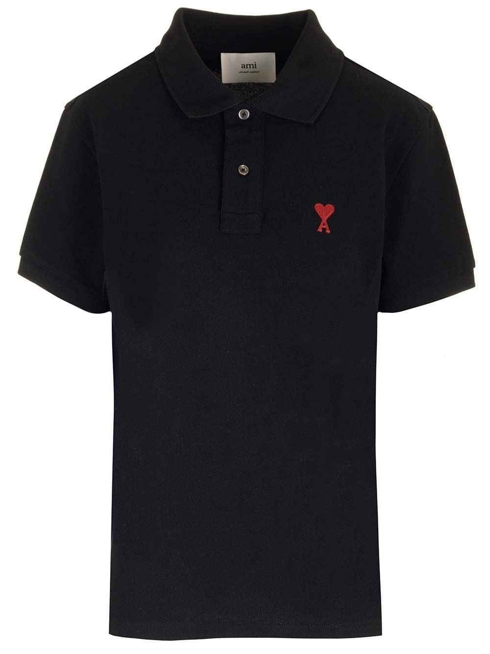 Ami Polo "Ami De Coeur" - Black