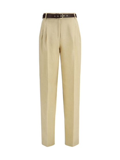 Max Mara Studio Mstsumero Pants in linen batavia - Coloniale