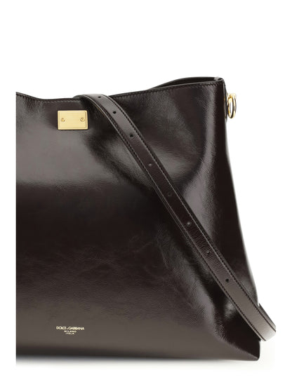 DOLCE & GABBANA Large Vittoria leather Shoulder Bag