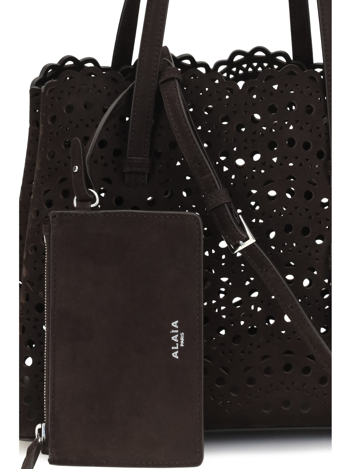 AlaïA Mina medium Handbag - Brun Fume