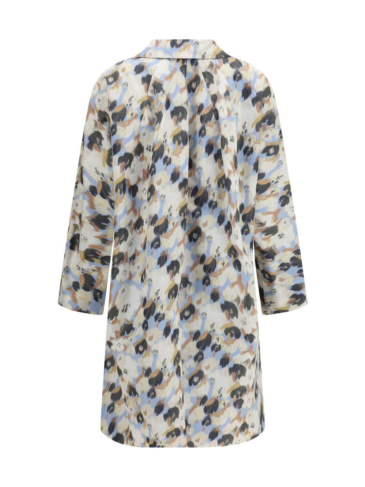 Marni Printed button parka Coat - Light Blue