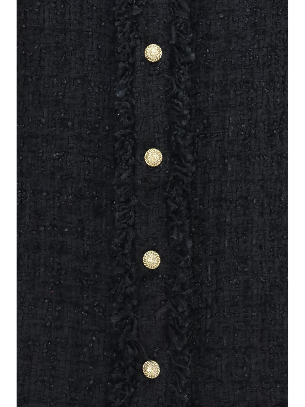 Balmain Tweed Shirt - Noir