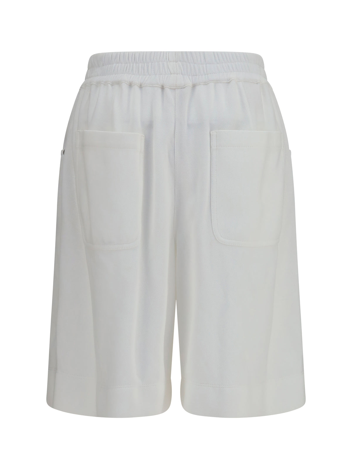 Brunello Cucinelli Cotton piqué Shorts - Offwhite