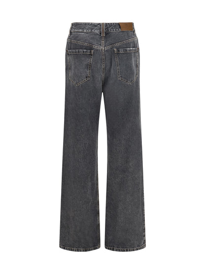 Brunello Cucinelli Straight Jeans - Deep Grey Denim