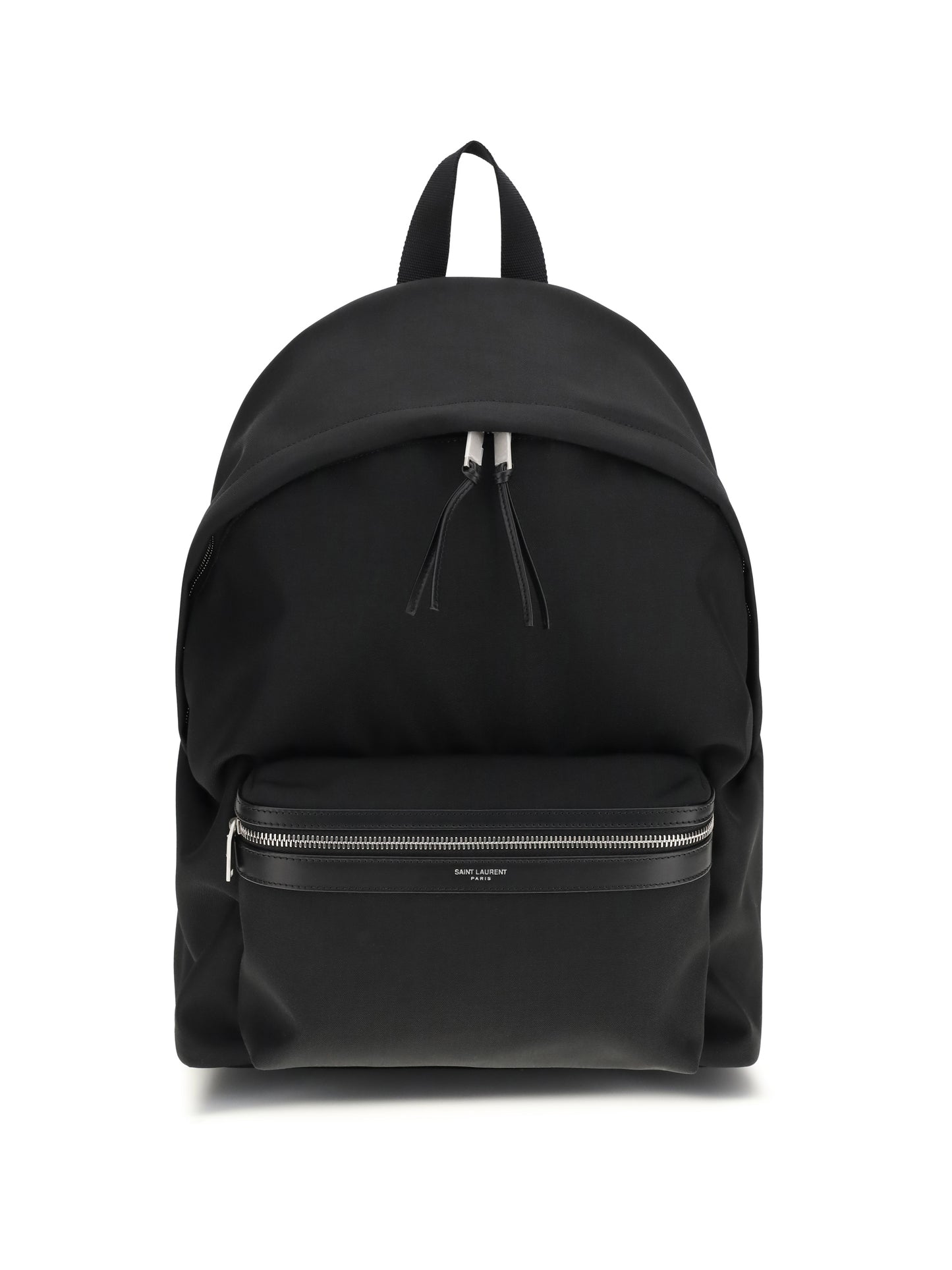 SAINT LAURENT City Backpack in leather and nylon