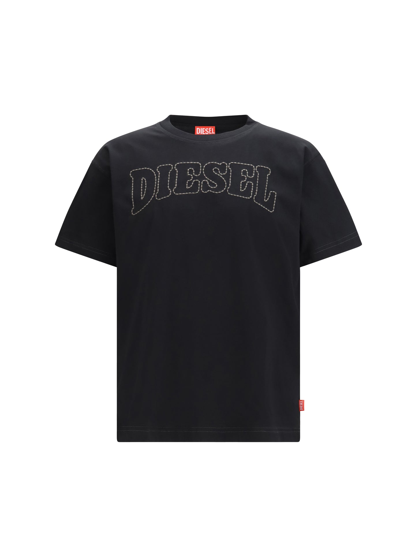 DIESEL T-Norm-V10 Logo Stitching T-Shirt
