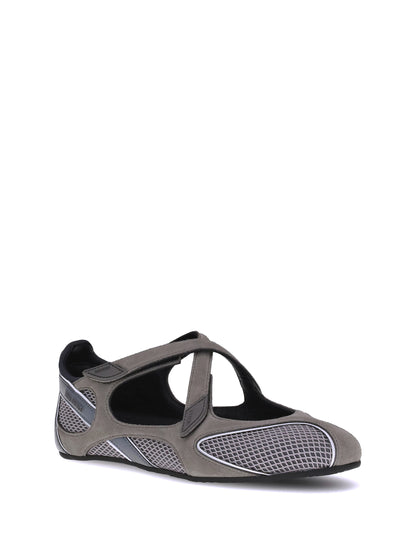 The Attico Nomad Ballerinas - Grey